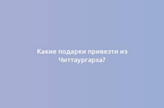 Какие подарки привезти из Читтаургарха?